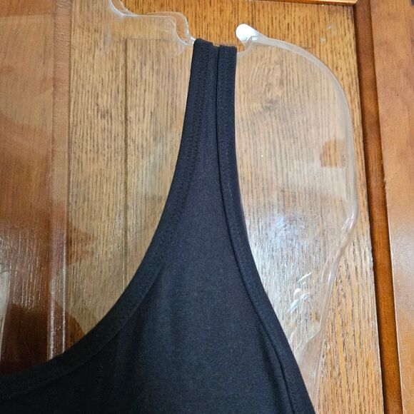 No Boundaries Junior Womens XXL “Happy Vibes” Black Scoop Neck Tank – Size 19 - Picture 4 of 13